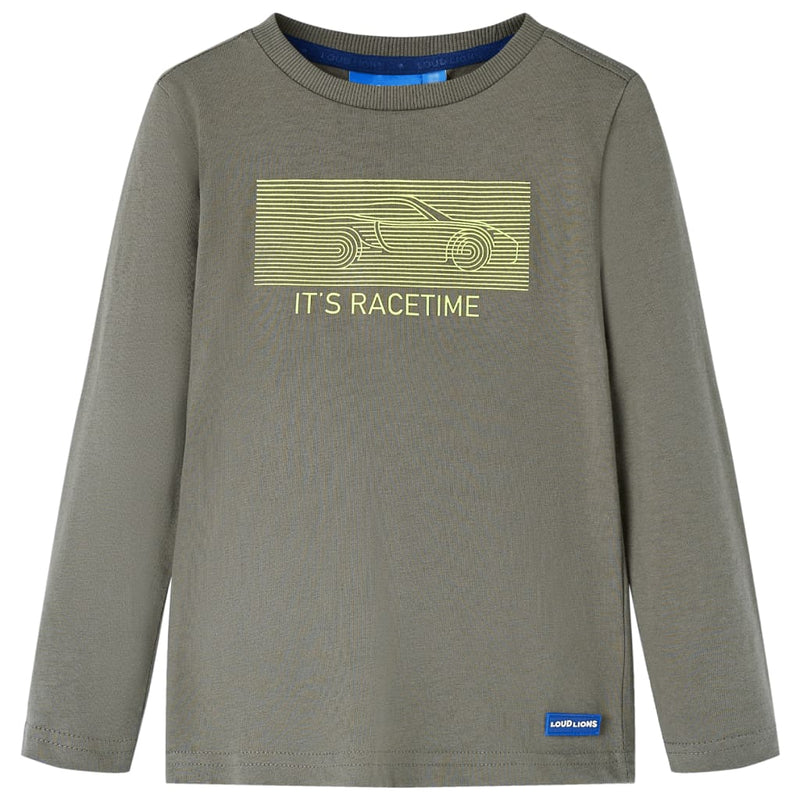 VidaXL Kindershirt met lange mouwen 140 kakikleurig