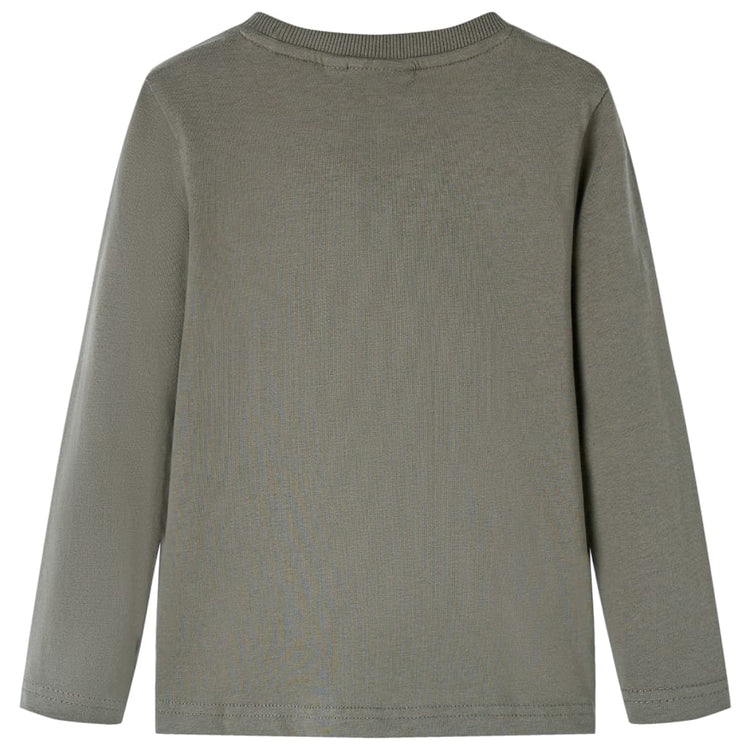 VidaXL Kindershirt met lange mouwen 140 kakikleurig