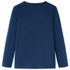 Vidaxl kindershirt met lange mouwen 92 marineblauw
