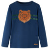 Vidaxl kindershirt met lange mouwen 116 marineblauw