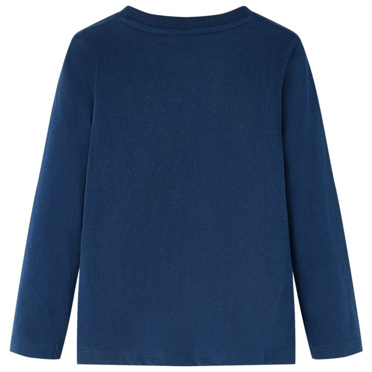 Vidaxl kindershirt met lange mouwen 116 marineblauw