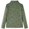 Vidaxl kindershirt 116 gemêleerd kakikleurig
