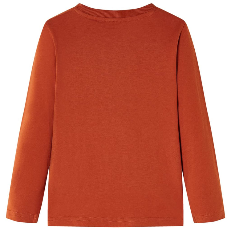 Vidaxl kindershirt met lange mouwen 104 lichtroestkleurig