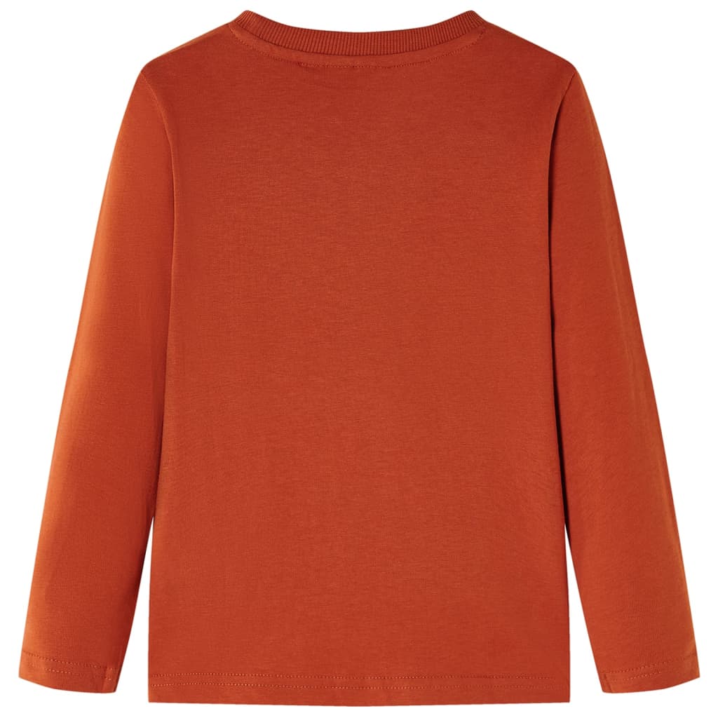 Vidaxl kindershirt met lange mouwen 116 lichtroestkleurig