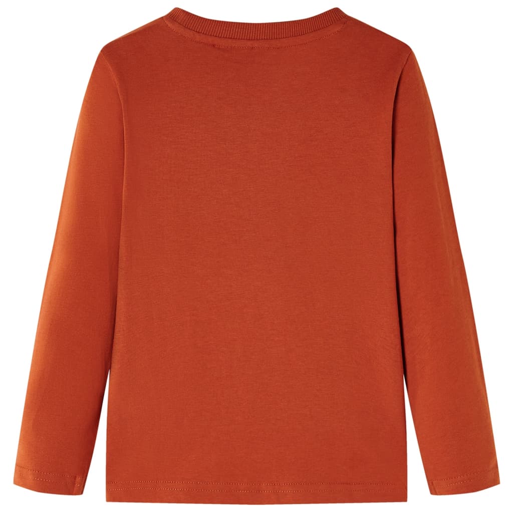 Vidaxl kindershirt met lange mouwen 128 lichtroestkleurig