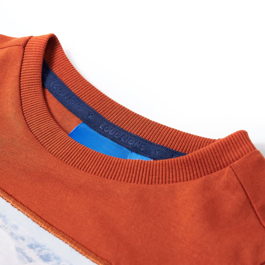 Vidaxl kindershirt met lange mouwen 128 lichtroestkleurig
