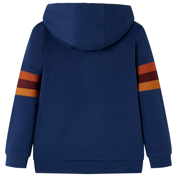 Vidaxl kindertrui met capuchon 116 marineblauw