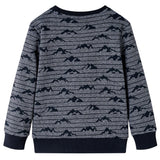 Vidaxl kindertrui 92 gemêleerd marineblauw - afbeelding 2