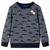 Vidaxl kindertrui 128 gemêleerd marineblauw