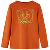 Vidaxl kindershirt met lange mouwen 104 lichtroestkleurig
