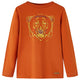 Vidaxl kindershirt met lange mouwen 104 lichtroestkleurig