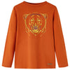 Vidaxl kindershirt met lange mouwen 116 lichtroestkleurig