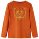 Vidaxl kindershirt met lange mouwen 128 lichtroestkleurig