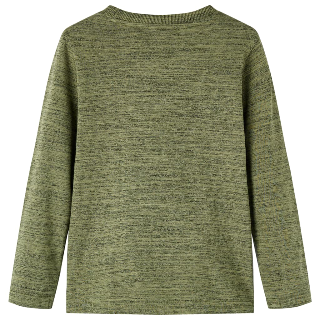 Vidaxl kindershirt met lange mouwen 104 gemêleerd kakikleurig