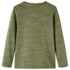 Vidaxl kindershirt met lange mouwen 104 gemêleerd kakikleurig