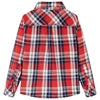 Vidaxl kinderoverhemd geruit 116 rood en marineblauw
