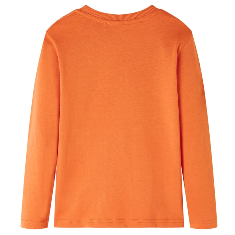 Vidaxl kindershirt met lange mouwen 104 donkeroranje