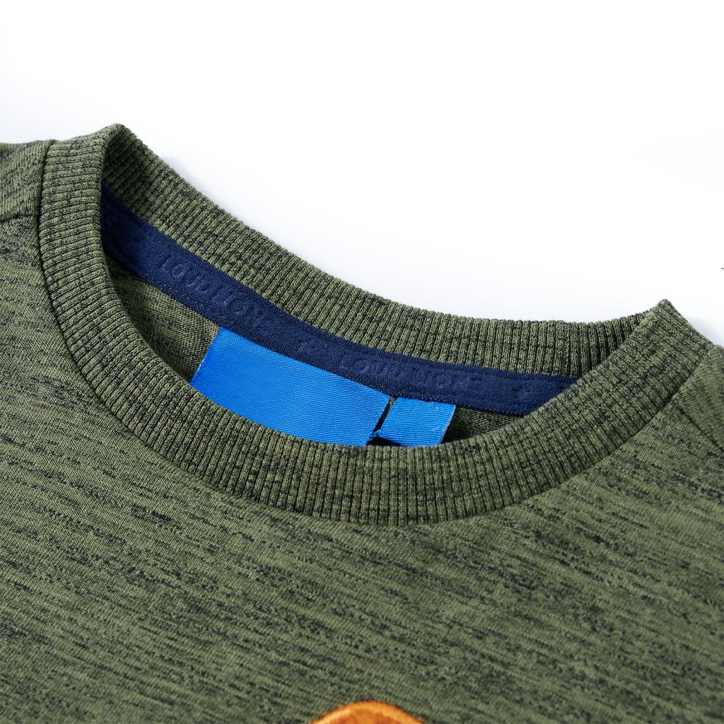 Vidaxl kindershirt met lange mouwen 104 gemêleerd kakikleurig