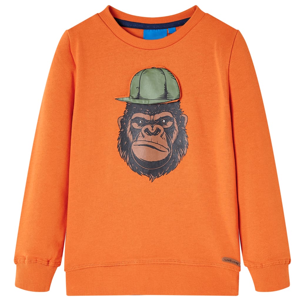 Vidaxl kindertrui 92 donkeroranje