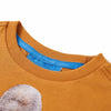Vidaxl kindershirt met lange mouwen 116 donkerokerkleurig