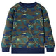 Vidaxl kindershirt 128 gemêleerd donkerkakikleurig