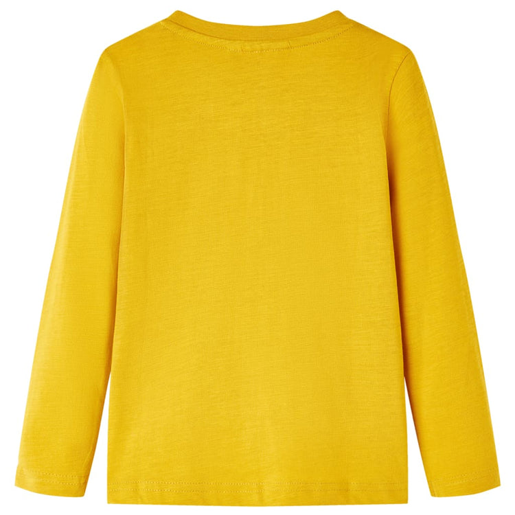 Vidaxl kindershirt met lange mouwen 116 okerkleurig