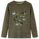 Vidaxl kindershirt met lange mouwen 128 gemêleerd kakikleurig