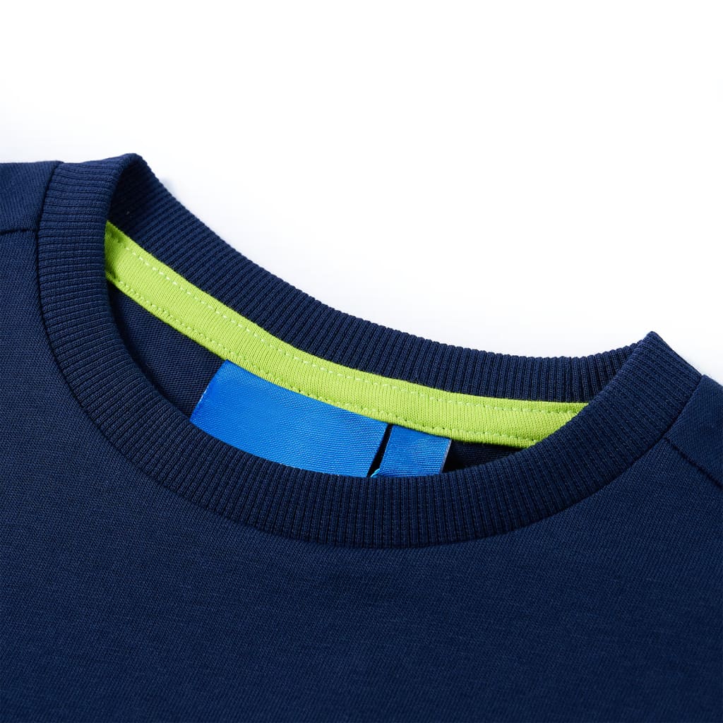 Vidaxl kindershirt met lange mouwen 116 marineblauw