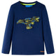 Vidaxl kindershirt met lange mouwen 128 marineblauw