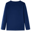 Vidaxl kindershirt met lange mouwen 128 marineblauw