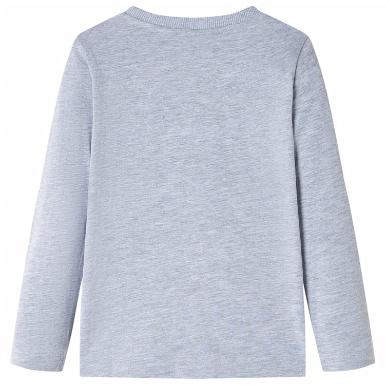 Vidaxl kindershirt met lange mouwen 104 gemêleerd grijs