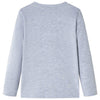 VidaXL Kindershirt met lange mouwen 116 gemêleerd grijs