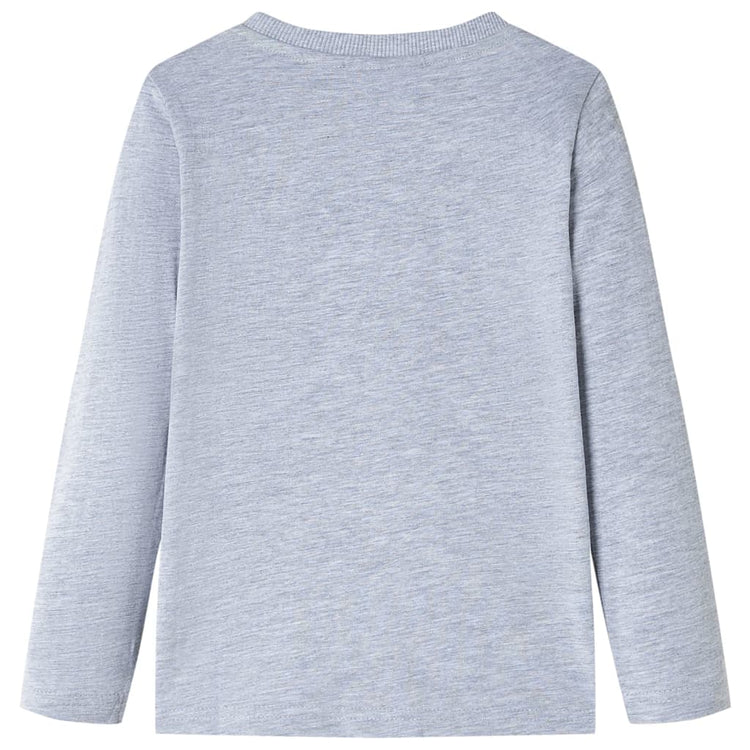 Vidaxl kindershirt met lange mouwen 116 gemêleerd grijs