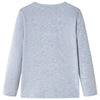 Vidaxl kindershirt met lange mouwen 128 gemêleerd grijs