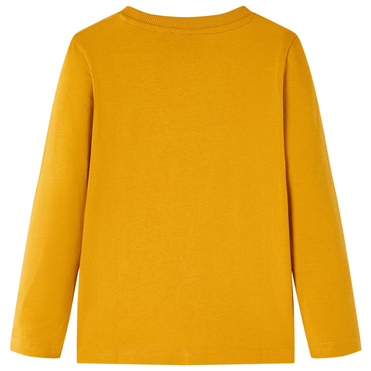 Vidaxl kindershirt met lange mouwen 104 okerkleurig