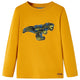 Vidaxl kindershirt met lange mouwen 128 okerkleurig