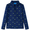 Vidaxl kindershirt 104 marineblauw