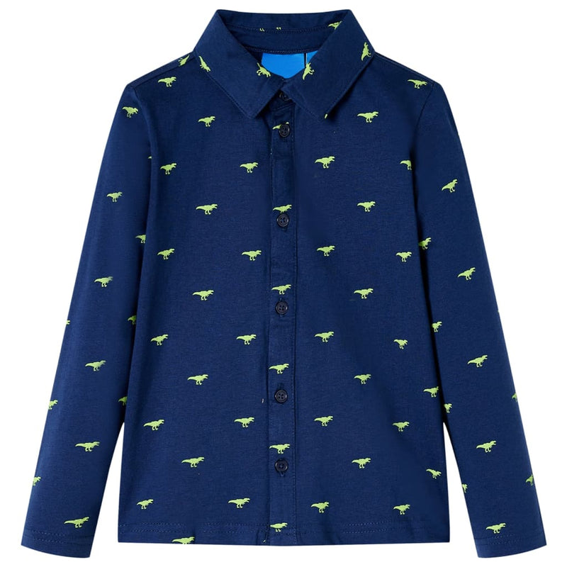 Vidaxl kindershirt 104 marineblauw