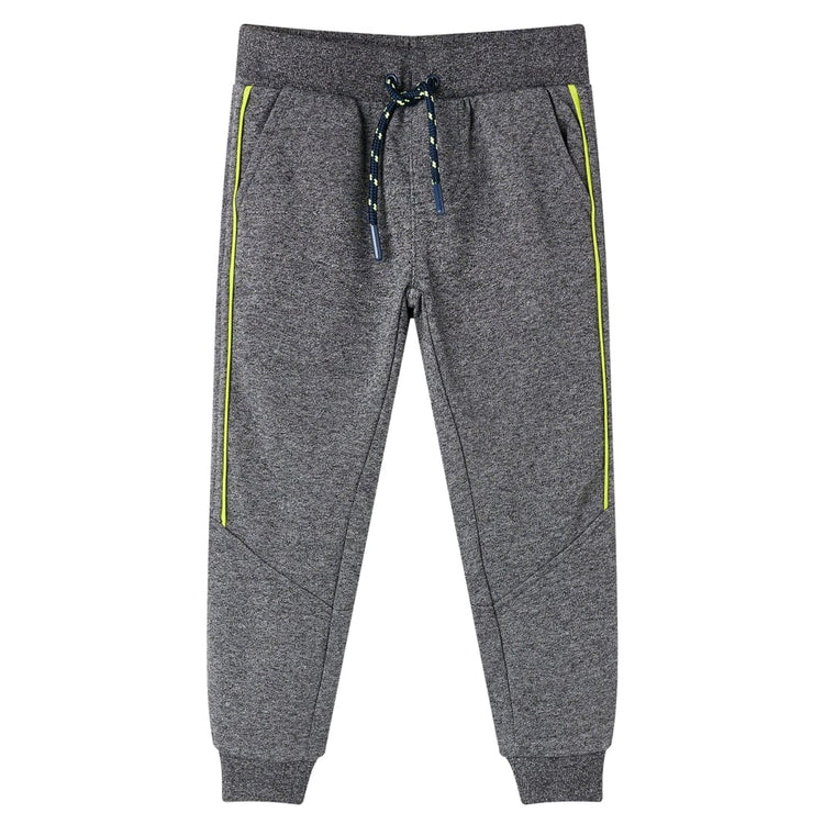 VidaXL Kinderjoggingbroek 92 gemêleerd grijs