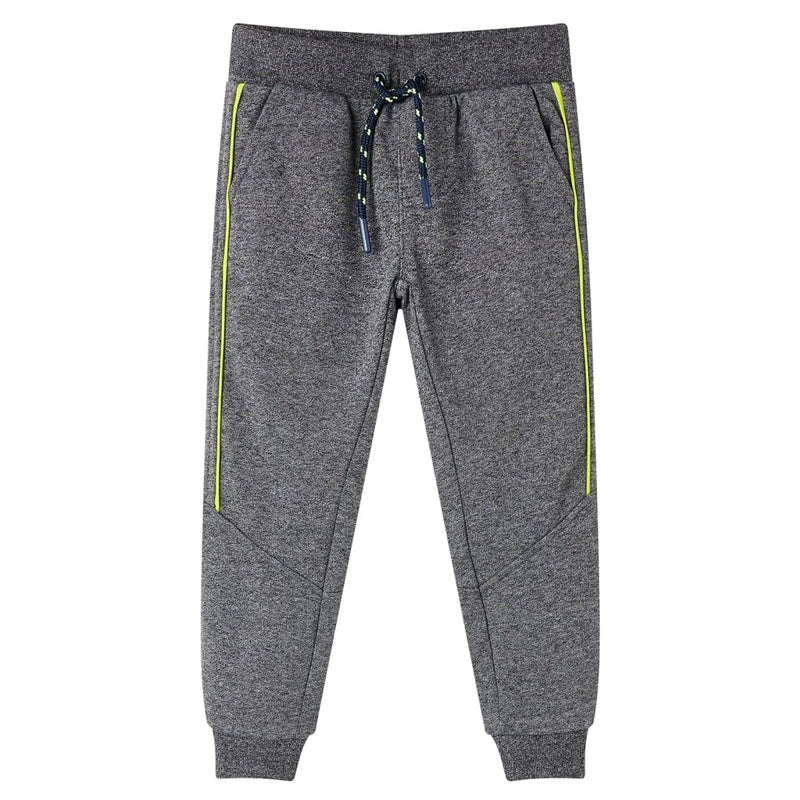 VidaXL Kinderjoggingbroek 92 gemêleerd grijs