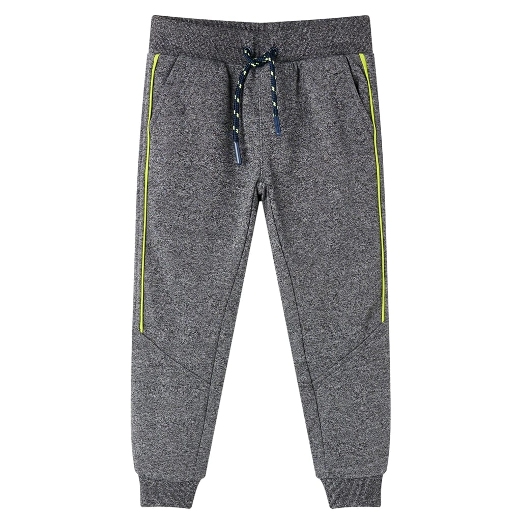 VidaXL Kinderjoggingbroek 104 gemêleerd grijs