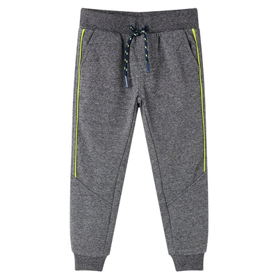 VidaXL Kinderjoggingbroek 104 gemêleerd grijs