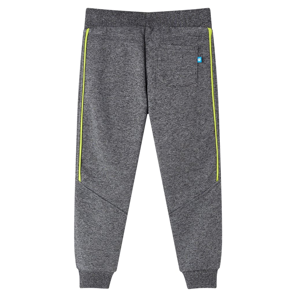 VidaXL Kinderjoggingbroek 116 gemêleerd grijs