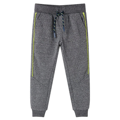 VidaXL Kinderjoggingbroek 128 gemêleerd grijs