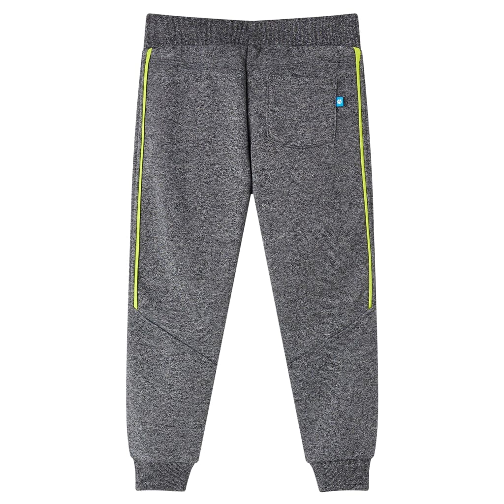 VidaXL Kinderjoggingbroek 128 gemêleerd grijs