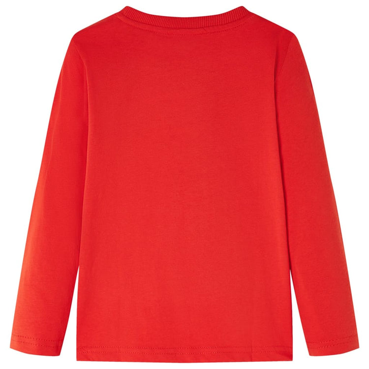 VidaXL Kindershirt met lange mouwen 92 rood
