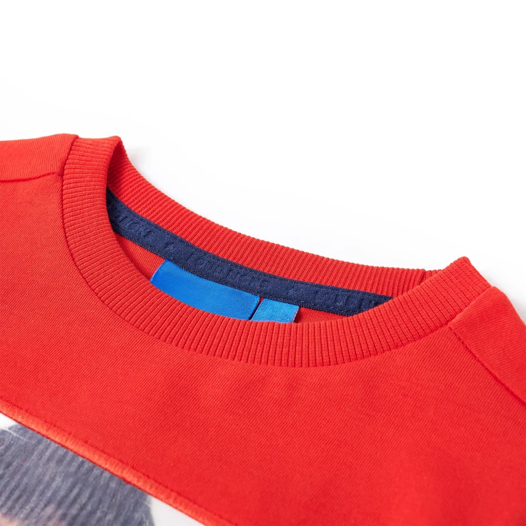 VidaXL Kindershirt met lange mouwen 116 rood