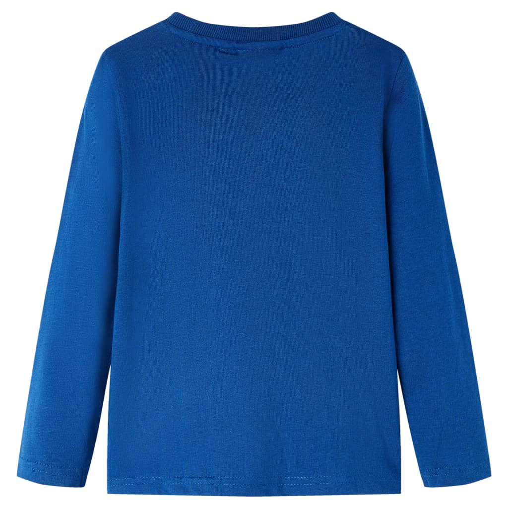 Vidaxl kindershirt met lange mouwen 128 donkerblauw