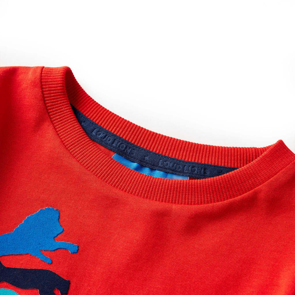 Vidaxl kindershirt met lange mouwen 104 rood