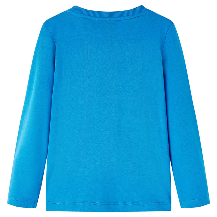 Vidaxl kindershirt met lange mouwen 92 kobaltblauw
